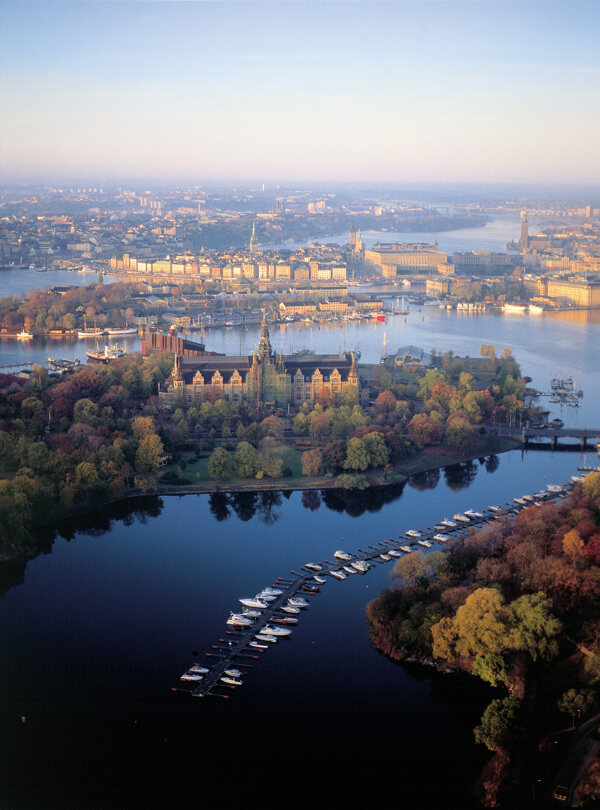 俯瞰瑞典首都斯德哥尔摩图片