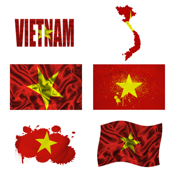 越南国旗地图