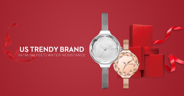 女性礼品手表广告图