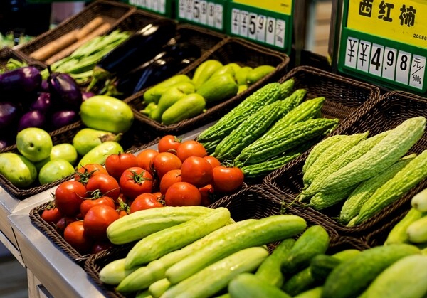超市蔬菜摊图片
