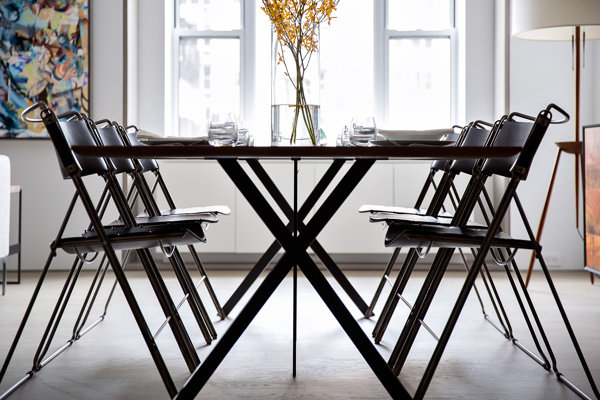美式简约餐厅装修餐桌设计效果图