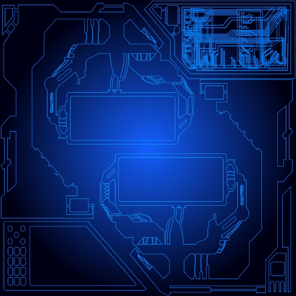 蓝色科技背景