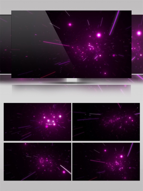 紫色光点高清视频素材