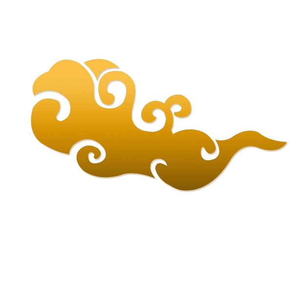 中国风传统金色祥云套图古典云朵图标可商用
