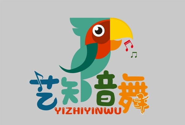 艺知音舞logo鹦鹉