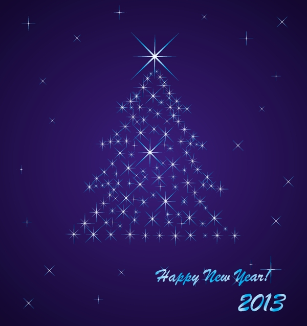 2013圣诞树主题圣诞背景图