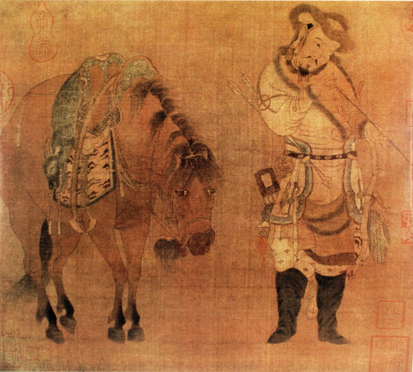 古代人物宫廷人物人物壁画中国文化人物画像中国风中华艺术绘画