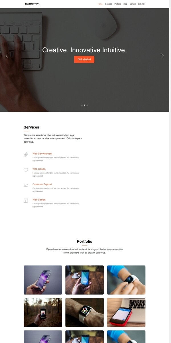 企业手机数码html5网站模板