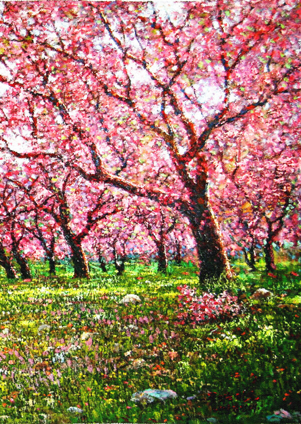 春暖花开满树装饰画