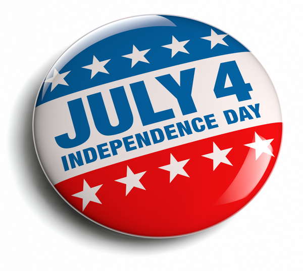 美国独立日按钮图标图片