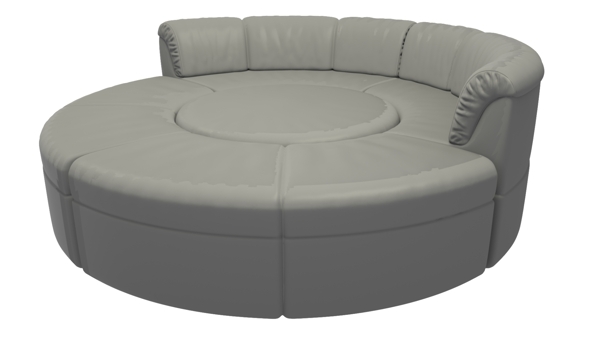 圆形特形沙发免抠元素