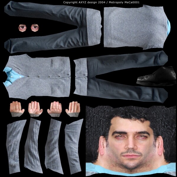 3D男人模型