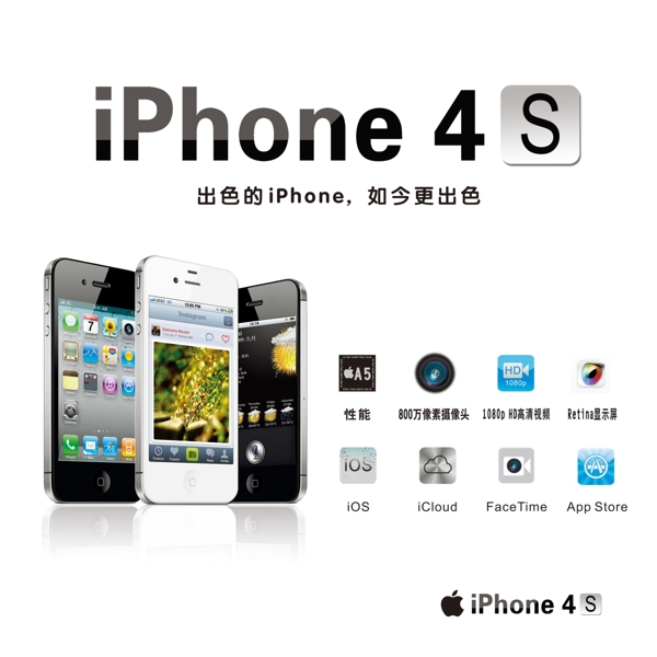 苹果4s海报
