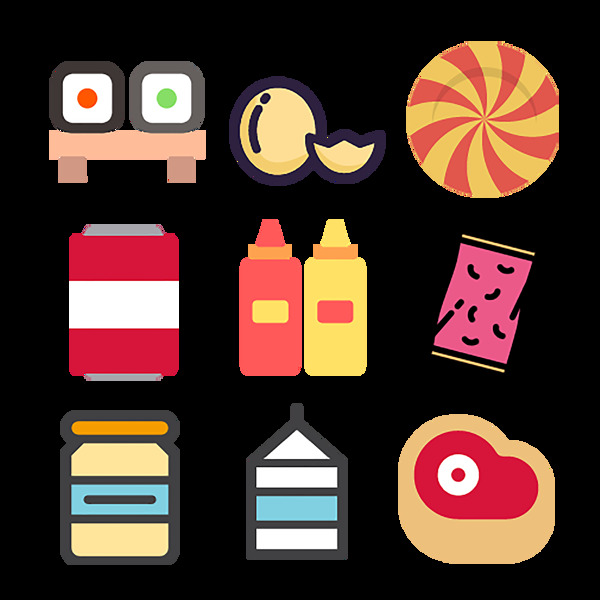 食物饮品icon图标素材