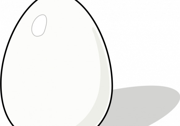 一个鸡蛋插画矢量