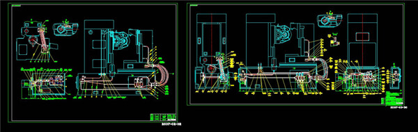 液压系统管路图cad机械工业图纸
