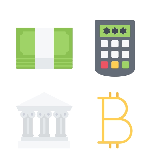 金融计算器icon图标素材