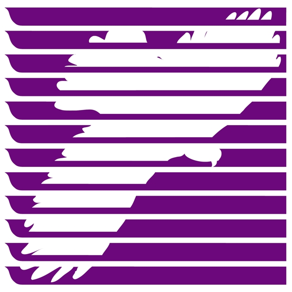 翱翔的鸽子线条图标logo设计