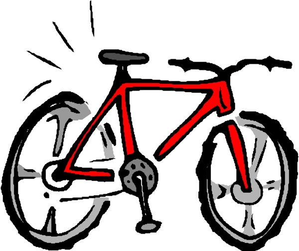 自行车矢量素材EPS格式0043