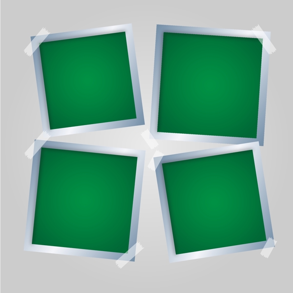 绿色立体相框