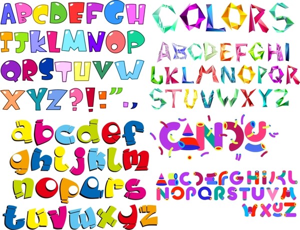 多彩字母