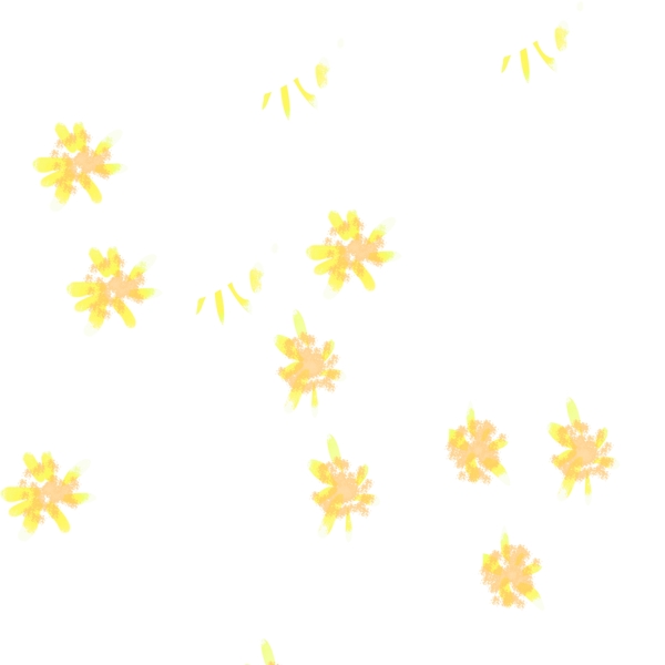 漂浮的黄色鲜花下载