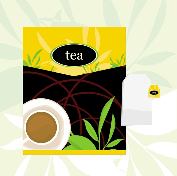 茶包装logo模板矢量素材