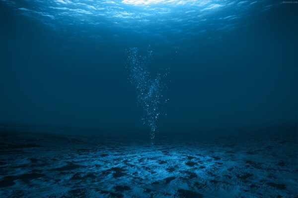 深海海底蓝色图片
