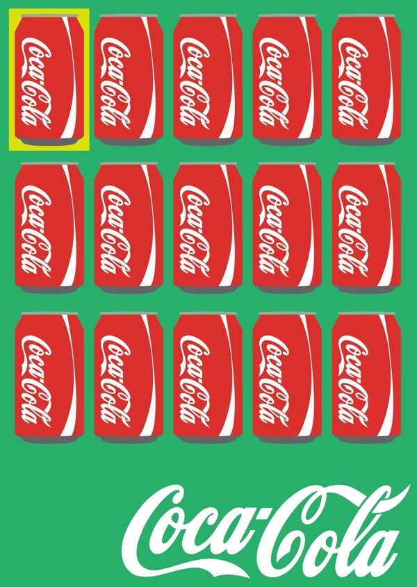 可口可乐商业海报设计