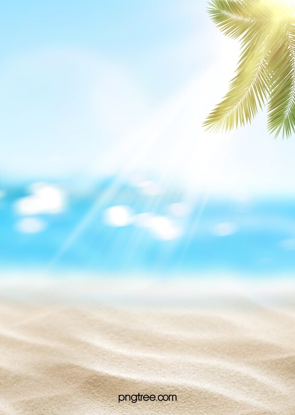 海滩夏季梦幻背景图片