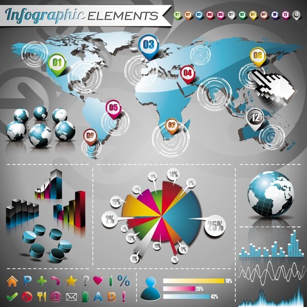 数据图02矢量素材