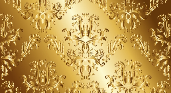 金色花纹黄金背景图片