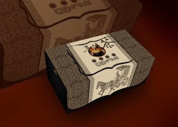 茶叶包装盒效果图
