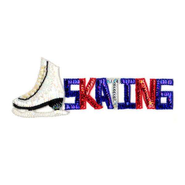 亮片文字英文生活元素溜冰鞋免费素材