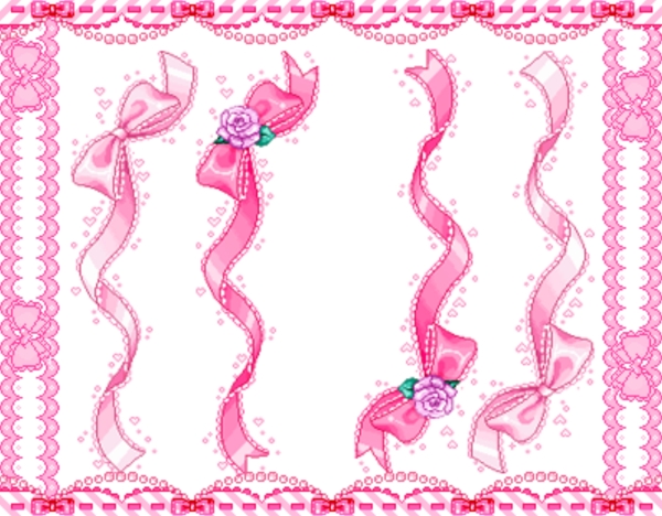 粉红蝴蝶结图片