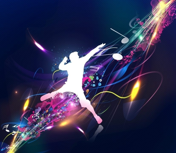 舞蹈人物音乐背景图片