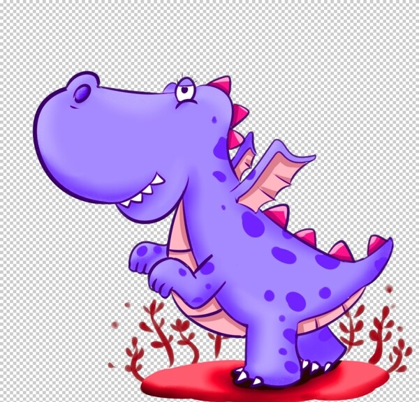 紫色恐龙图片
