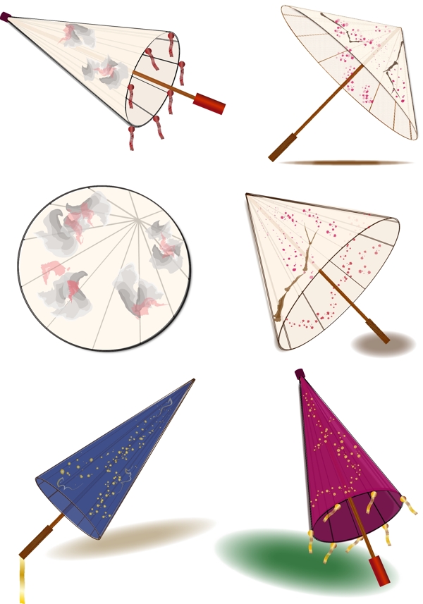中国风唯美古风油纸伞