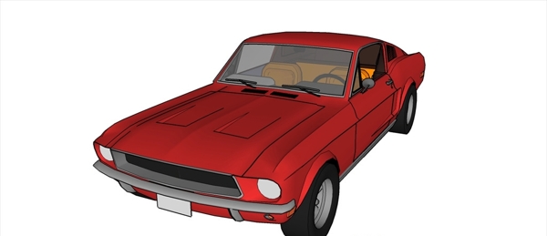 野马GT车模型