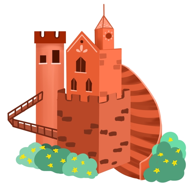 楼梯建筑城堡