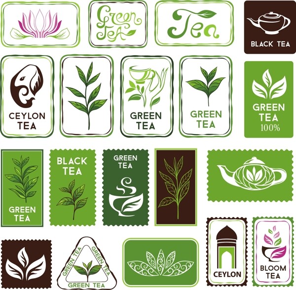 传统茶叶矢量素材