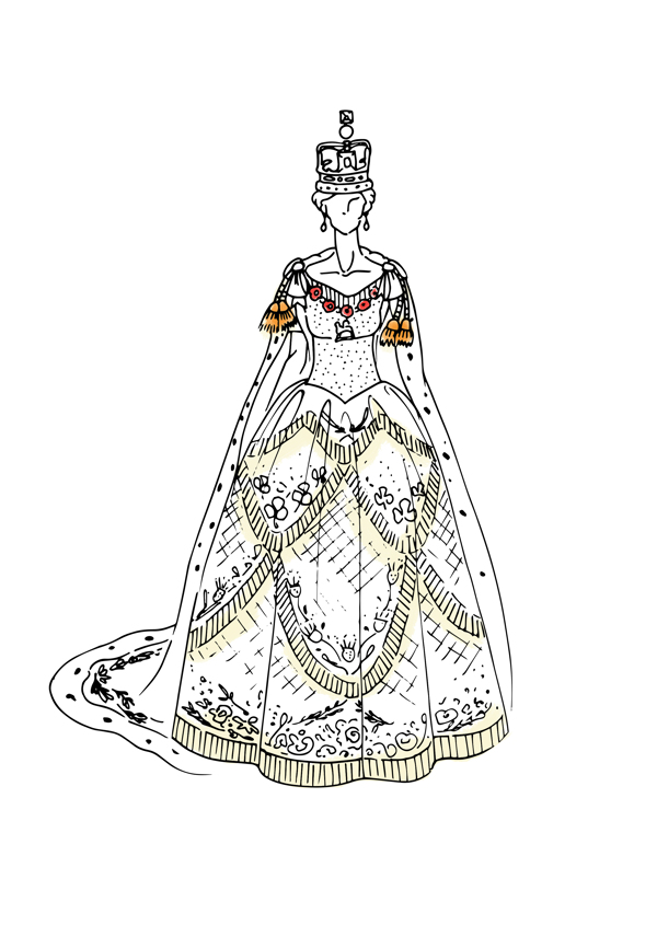 宫廷风婚纱欧洲服饰设计服装设计图片