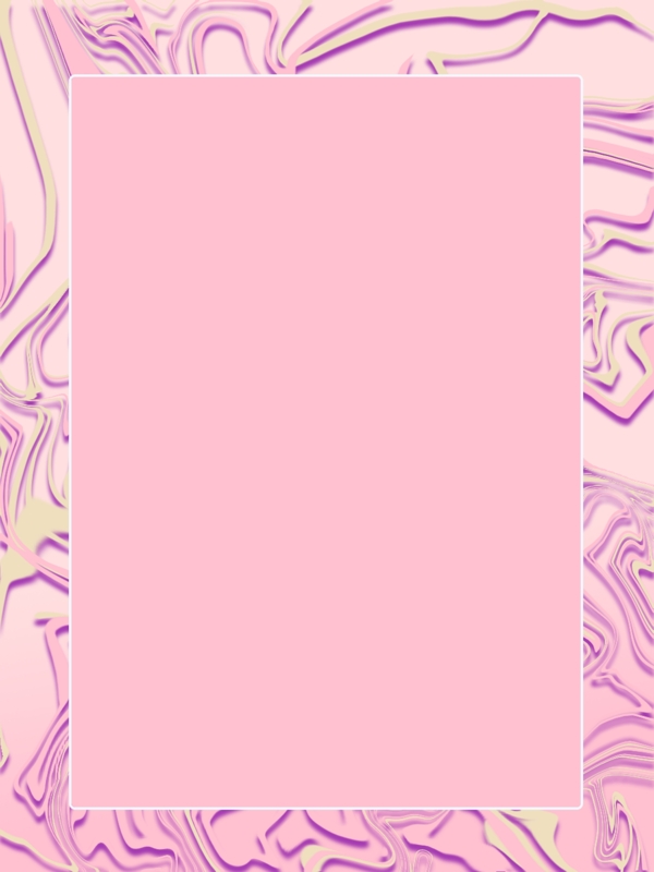 创意粉色液化微立体边框背景