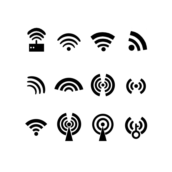 图标WIFI无线网信号通用图标