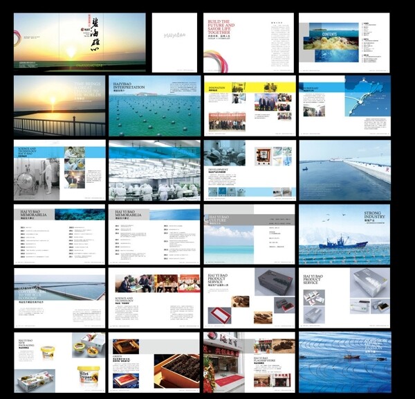 海洋产品画册图片