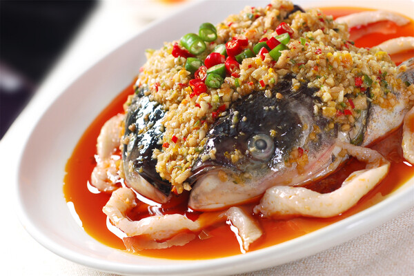 蒸菜剁椒鱼头图片