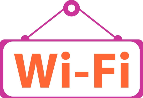 矢量无线网络覆盖标志wif