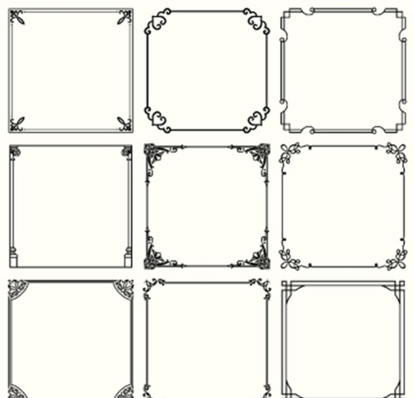 花边框图图片