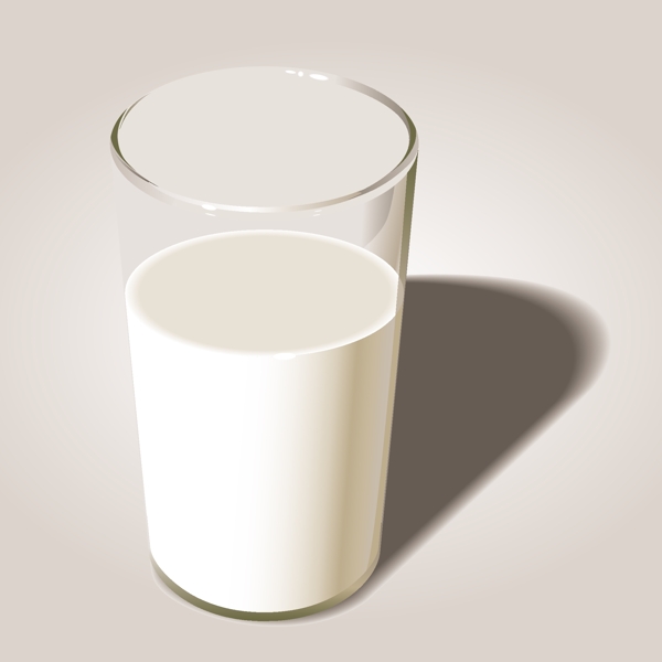 美味杯装牛奶矢量素材