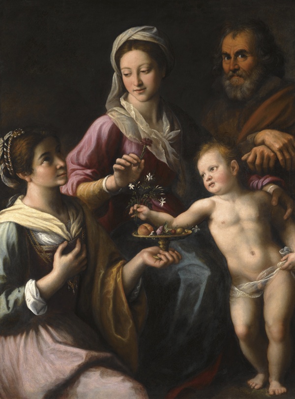 圣母与圣婴油画图片